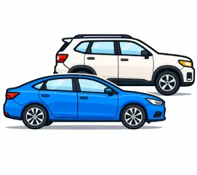 Sedans hatchbacks & family SUVs